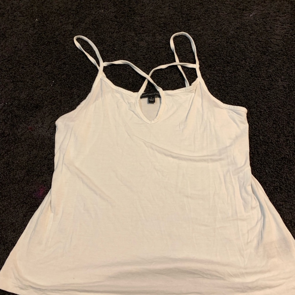 crisscross tank top